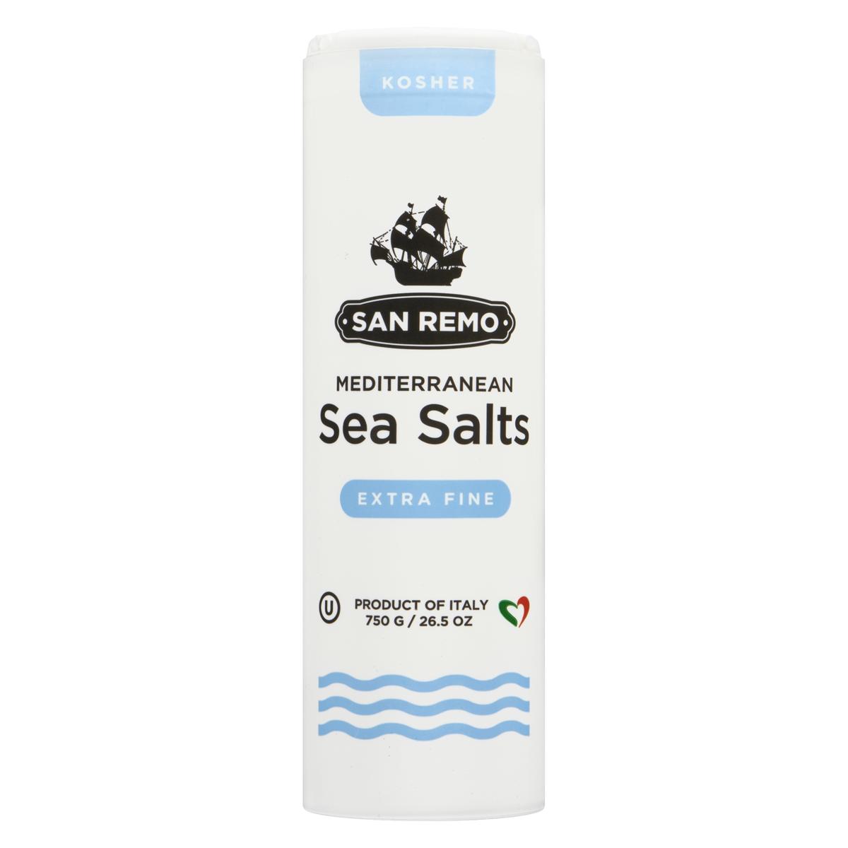 San Remo Mediterranean Sea Salts - Extra Fine 750g