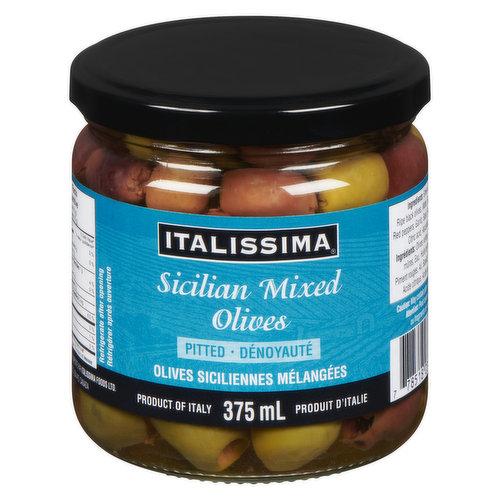 ITALISSIMA SICILIAN MIXED OLIVES PITTED