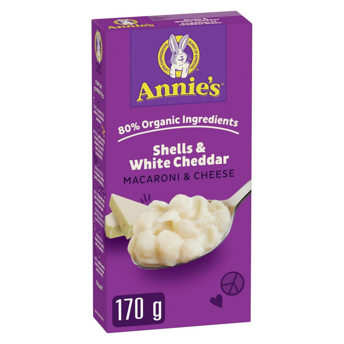 ANNIES SHELLS & WHITE CHEDDAR PASTA