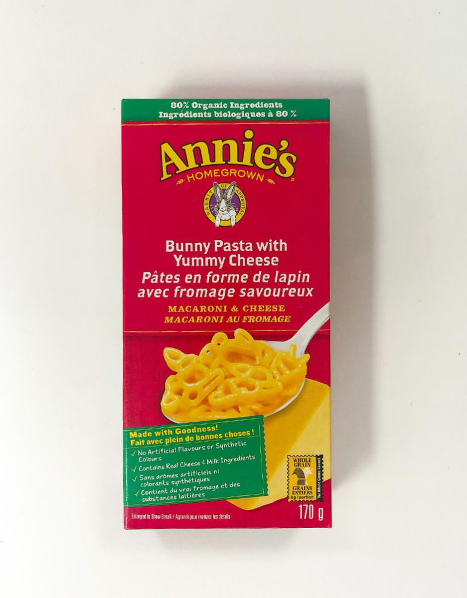 ANNIES PASTA BUNNY YUMMY CHEESE