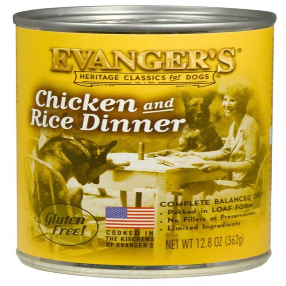 EVANGERS CHICKEN AND RICE DINNER FOOD FOR DOGS