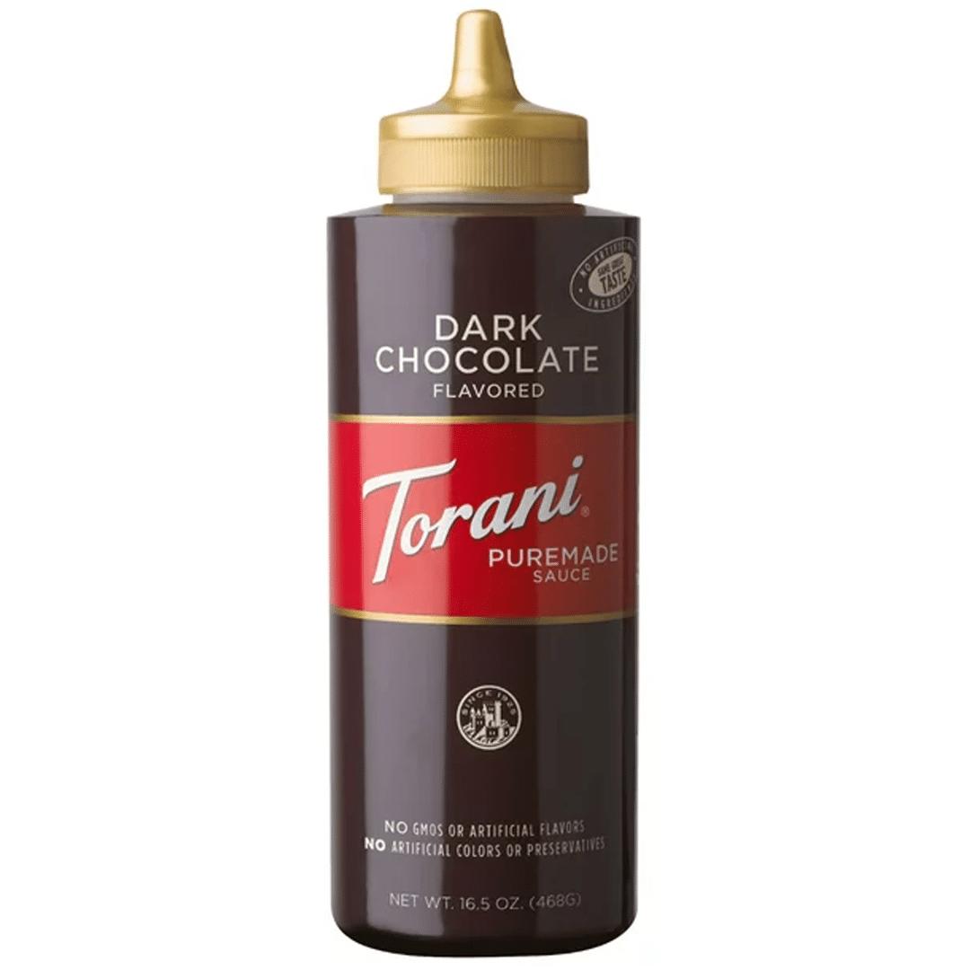 TORANI DARK CHOCOLATE SAUCE IN SQUEEZE BOTTLE