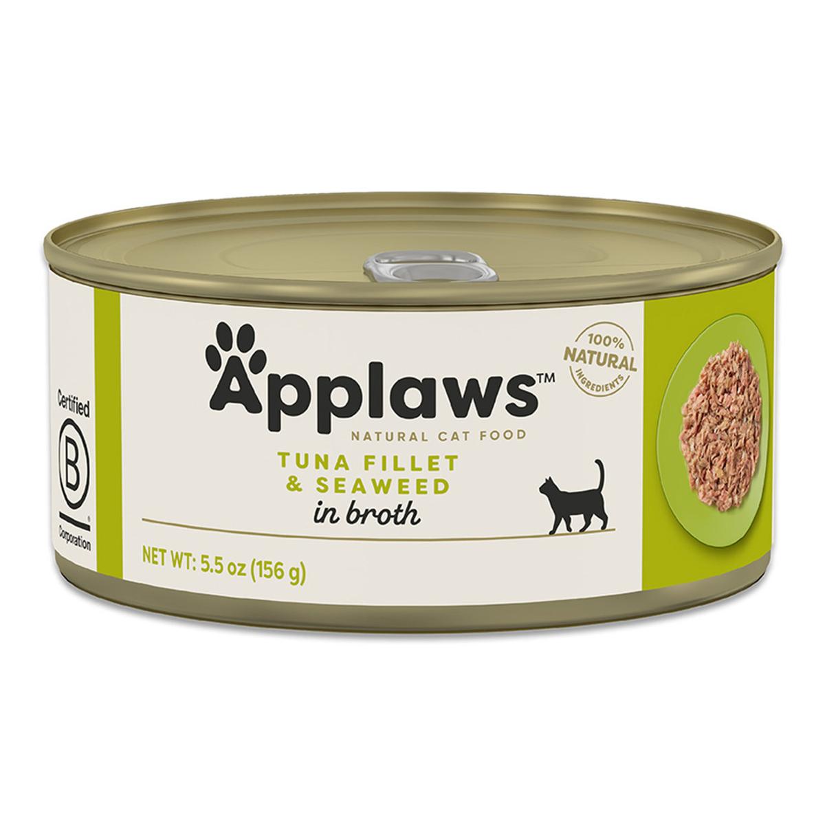 APPLAWS ADDITIVE FREE CAT FOOD TUNA FILLET W/SEAWEED