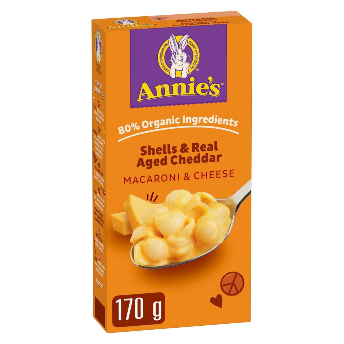 ANNIES PASTA SHELLS & REAL AGED CHEDDAR
