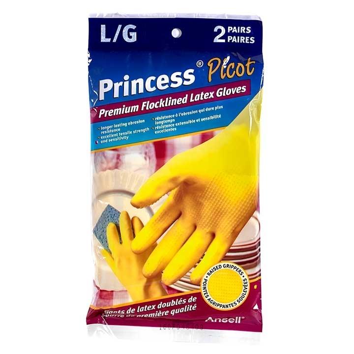 PRINCESS RUBBER GLOVES LARGE