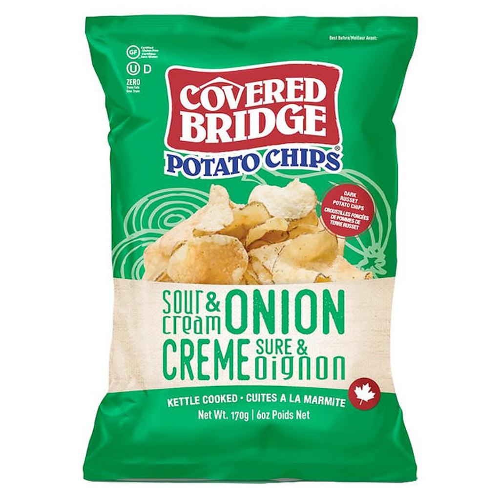 COVERED BRIDGE SOUR CREAM & ONION POTATO CHIPS