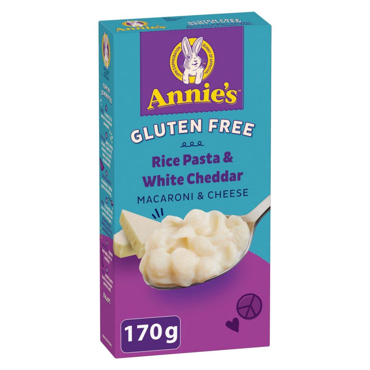 ANNIES GLUTEN FREE RICE PASTA SHELLS & WHITE CHEDDAR