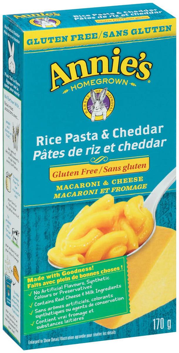 ANNIES GLUTEN FREE RICE PASTA & CHEDDAR