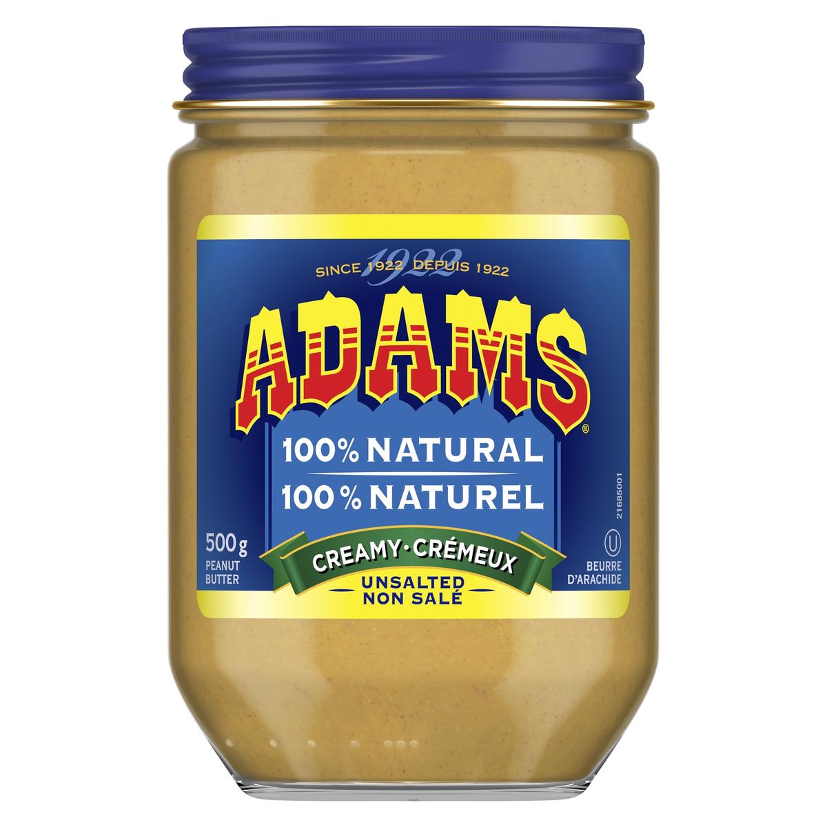 ADAMS PEANUT BUTTER CREAMY UNSALTED