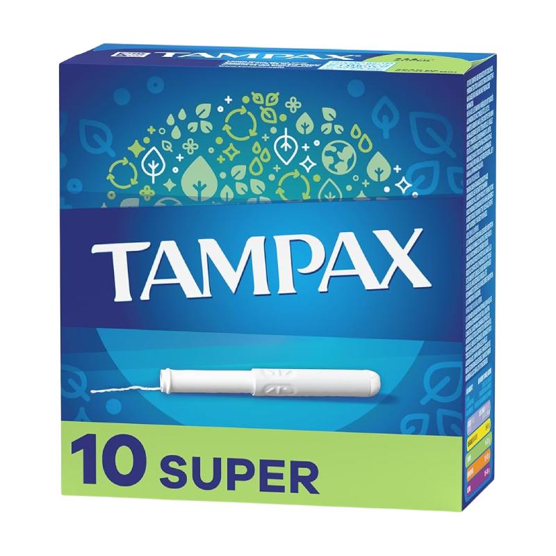 TAMPAX SUPER ANTI SLIP GRIP CARDBOARD APPLICATOR