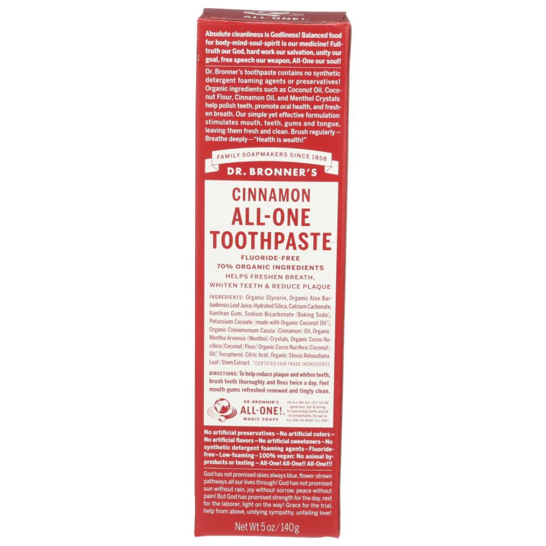 DR BRONNERS ALL-ONE TOOTHPASTE CINNAMON