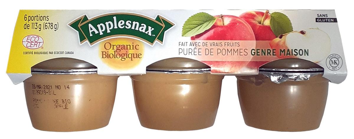 APPLESNAX ORGANIC HOMESTYLE APPLE SAUCE