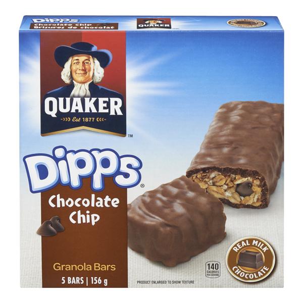 QUAKER DIPPS BAR CHOCOLATE CHIP