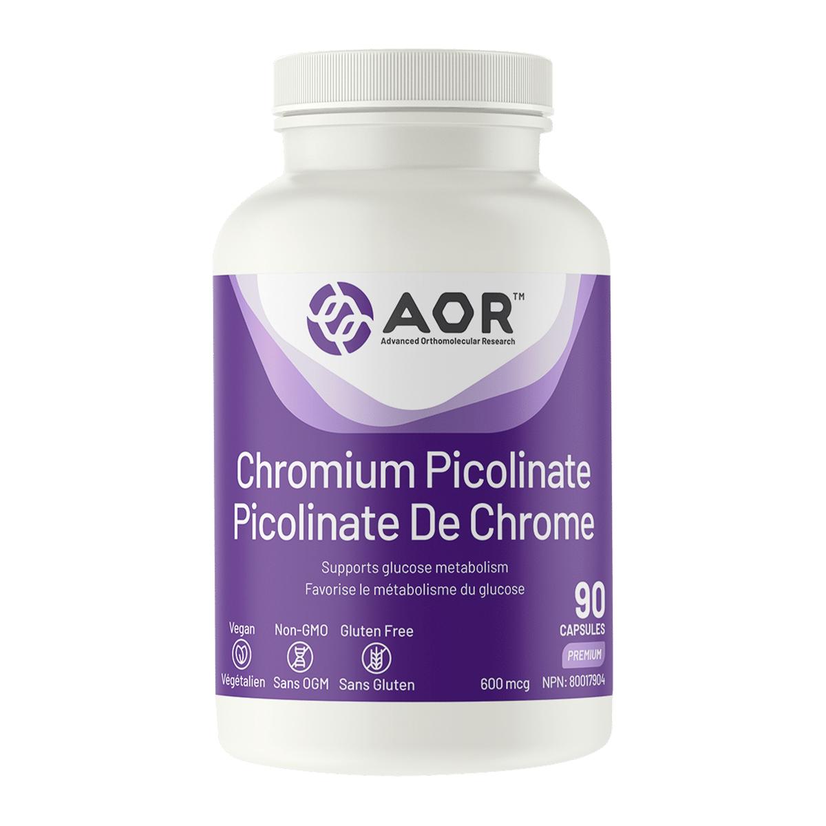 AOR CHROMIUM PICOLINATE 600mcg