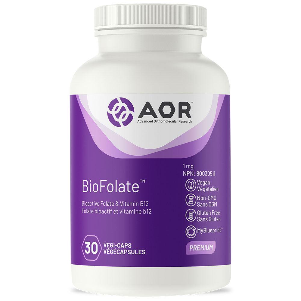 AOR BIOFOLATE 1mg FOLATE & VITAMIN B12
