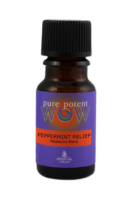 PURE POTENT WOW PEPPERMINT RELIEF ORGANIC ESSENTIAL OIL