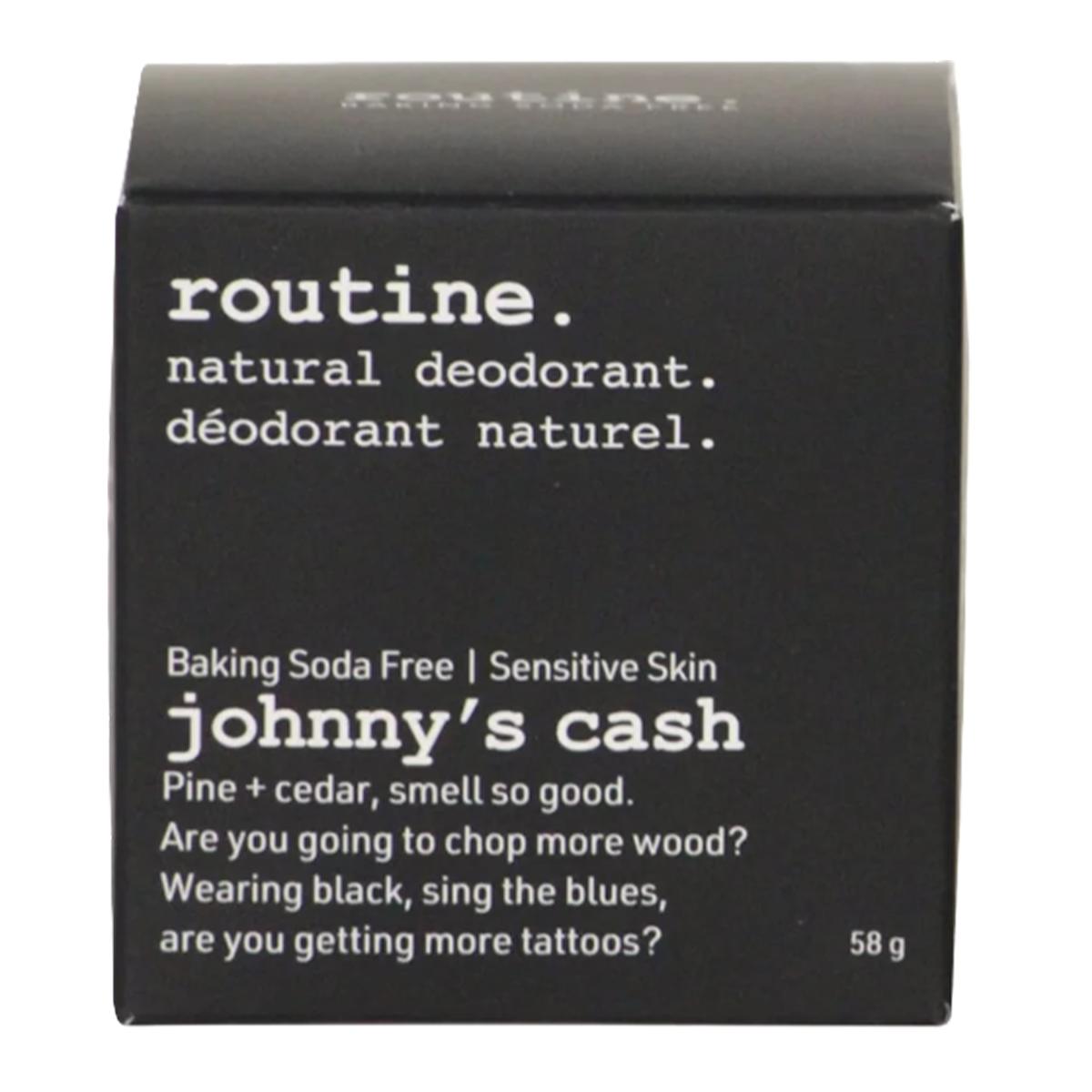 ROUTINE JOHNNYS CASH DEODORANT