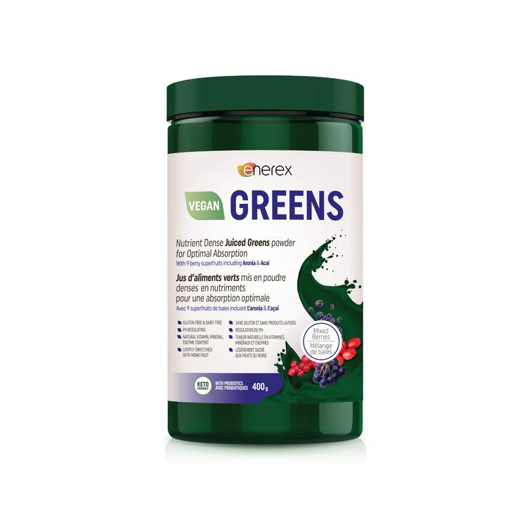 ENEREX GREENS GLUTEN FREE MIXED BERRIES