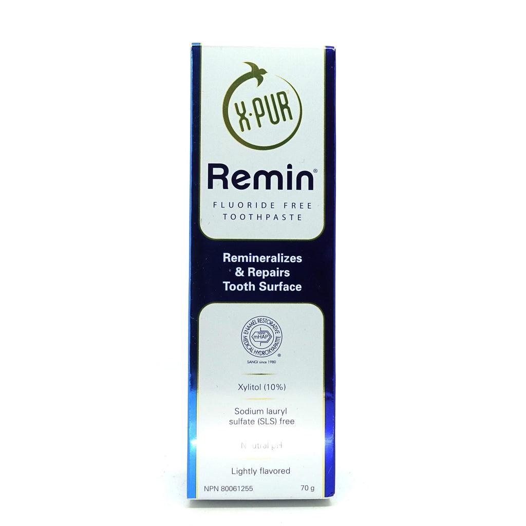 X PUR REMIN FLUORIDE FREE TOOTHPASTE REMINERALIZES
