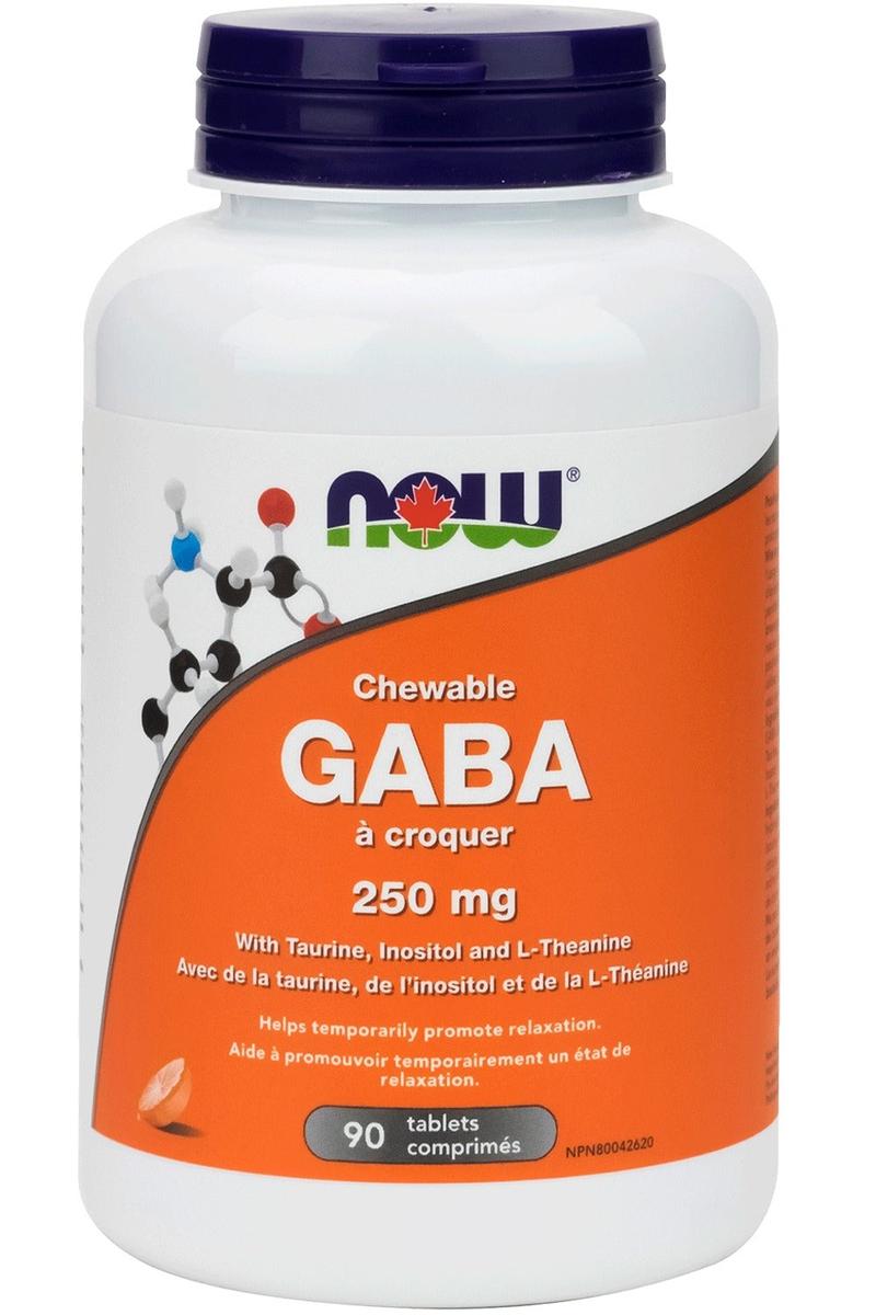 NOW CHEWABLE GABA 250mg