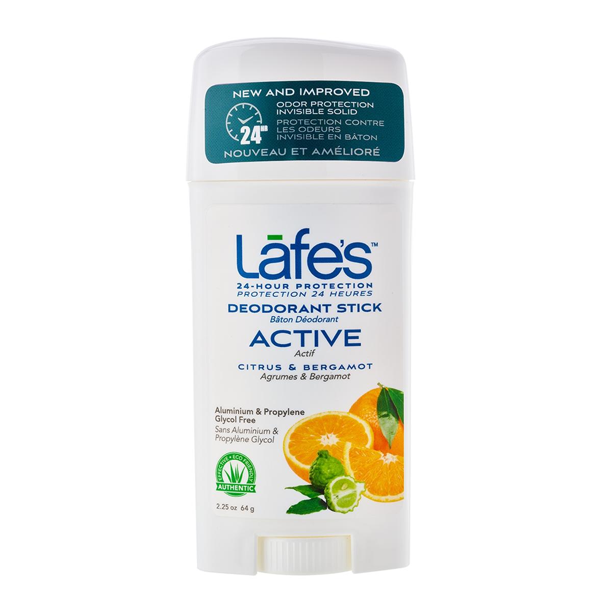 LAFES CITRUS+BERGAMOT DEODORANT STICK