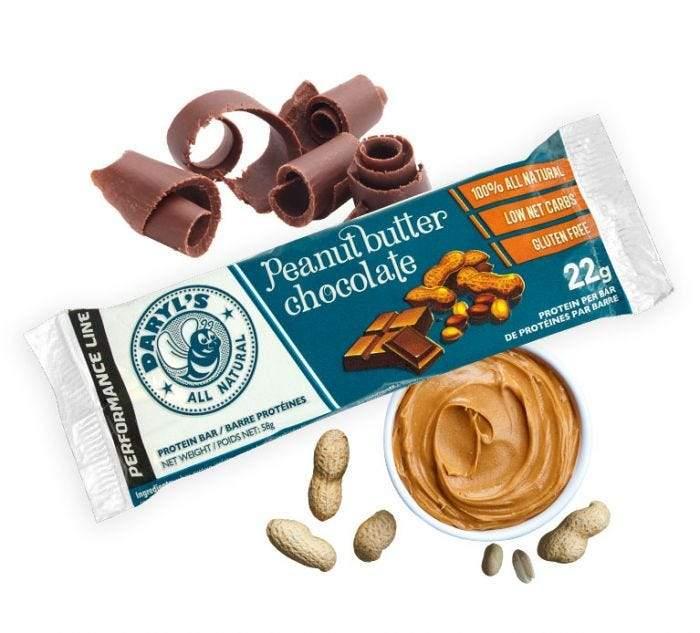 DARYLS ALL NATURAL PEANUT BUTTER CHOCOLATE PROTEIN BAR
