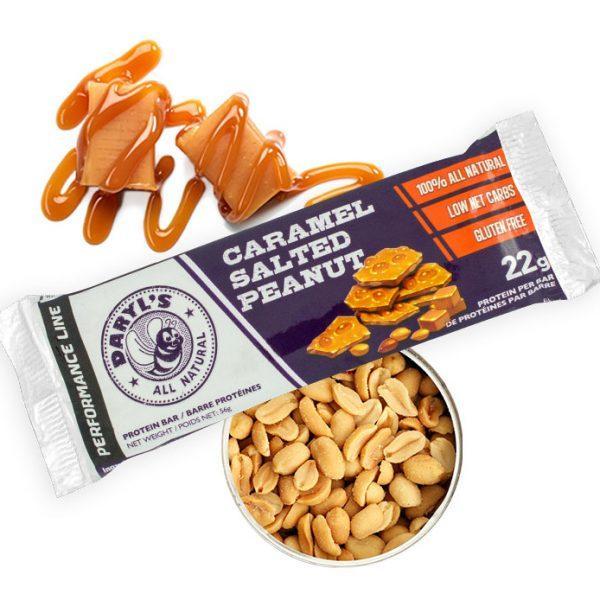 DARYLS ALL NATURAL CARAMEL SALTED PEANUT PROTEIN BAR