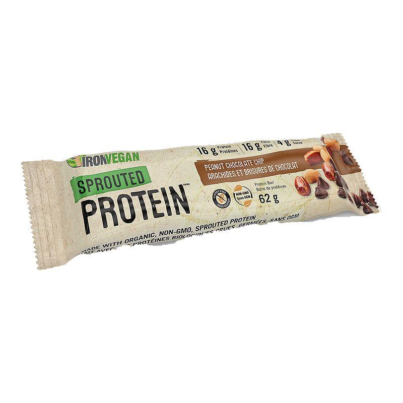 IRON VEGAN SPROUTED PROTEIN BAR PEANUT CHOCOLATE CHIP