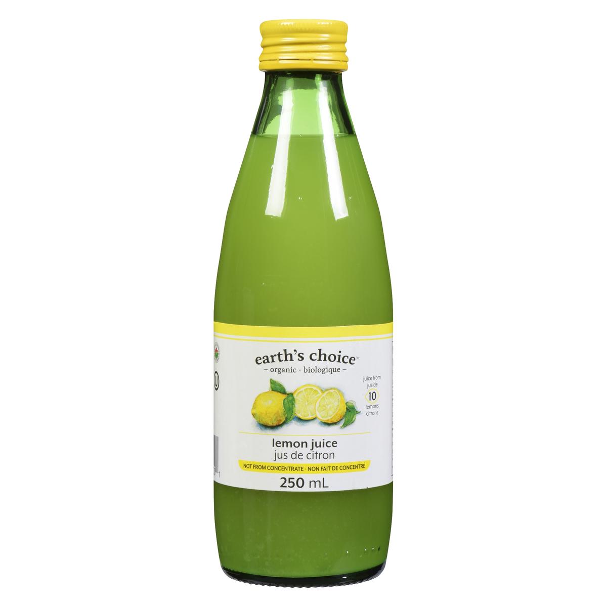 Earth's Choice Organic Lemon Juice